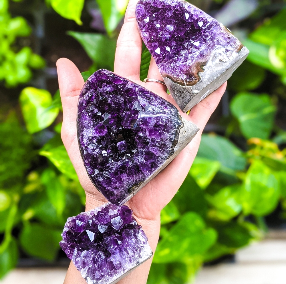 Highest Quality Uruguayan Amethyst Geodes 387.9 grams